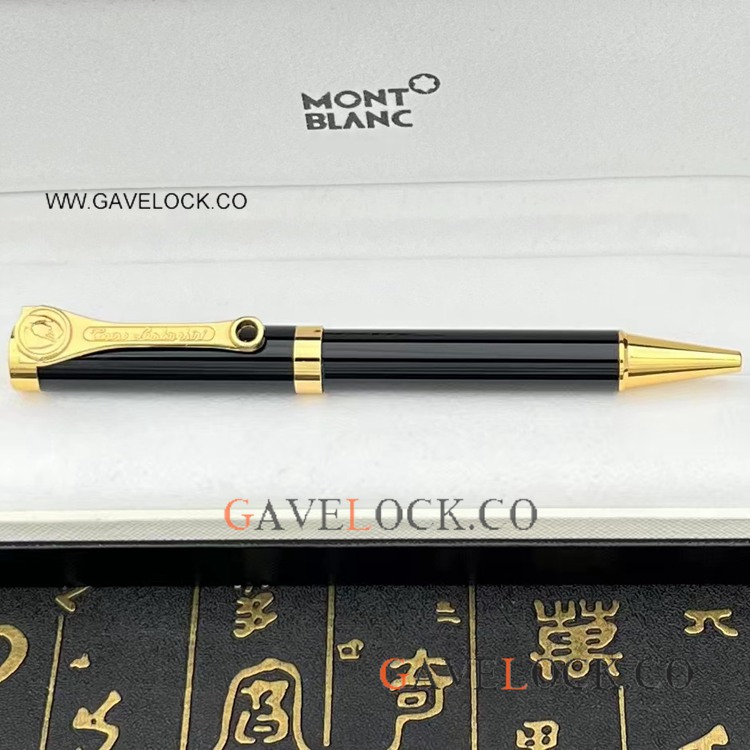 Tonino Lamborghini Ballpoint Pen Gold Clip Precious Resin